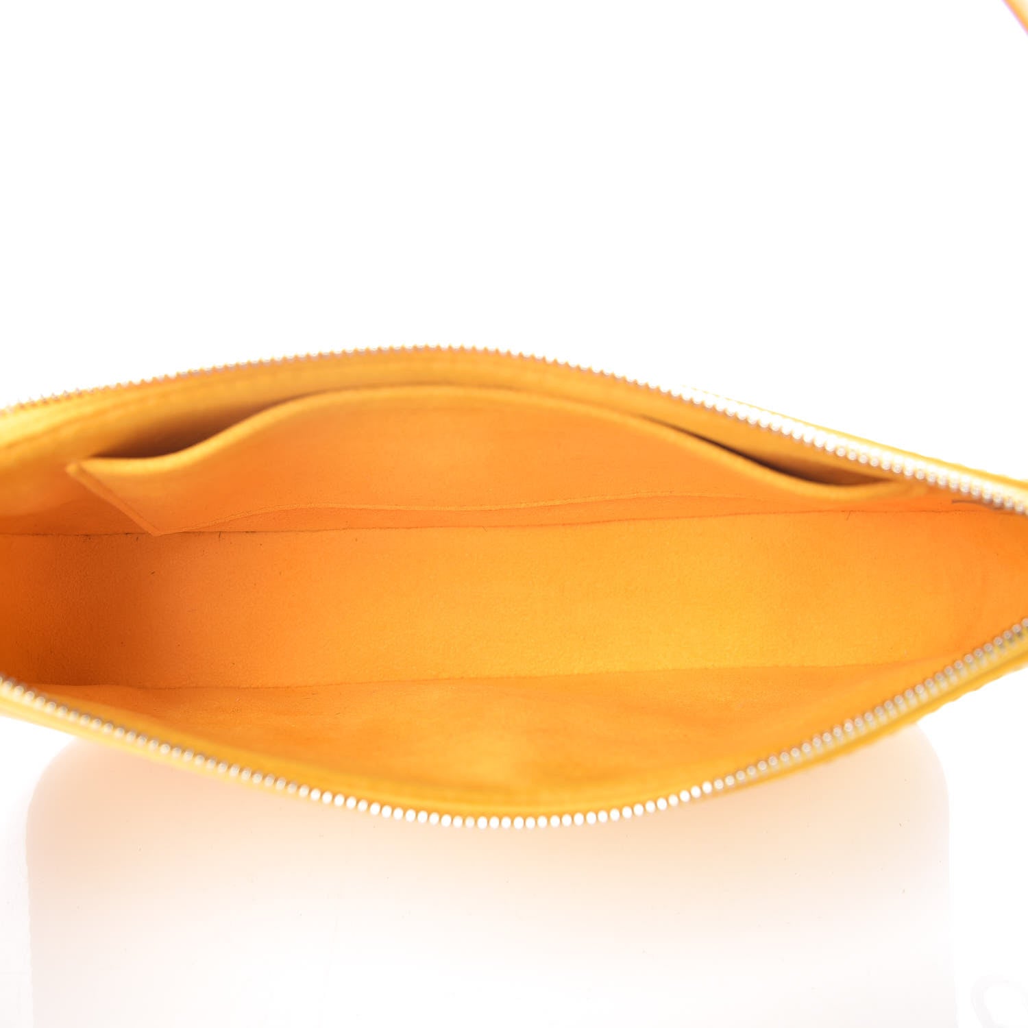 Louis Vuitton Epi Pochette Accessories NM Citron 5 of 7