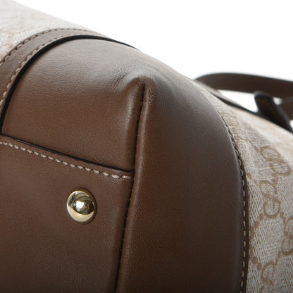 Gucci GG Supreme Monogram Calfskin Medium Nice Top Handle Dome Bag New Mystic White Beige Brown 13 of 13