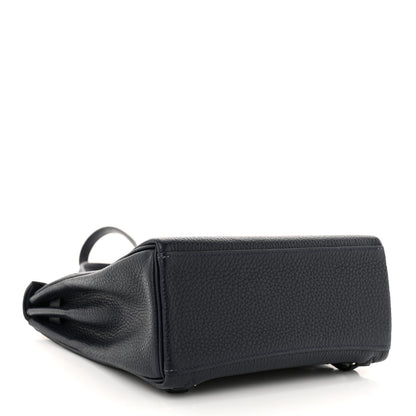 Hermes Taurillon Clemence Kelly Ado Backpack Bleu Nuit 3 of 10