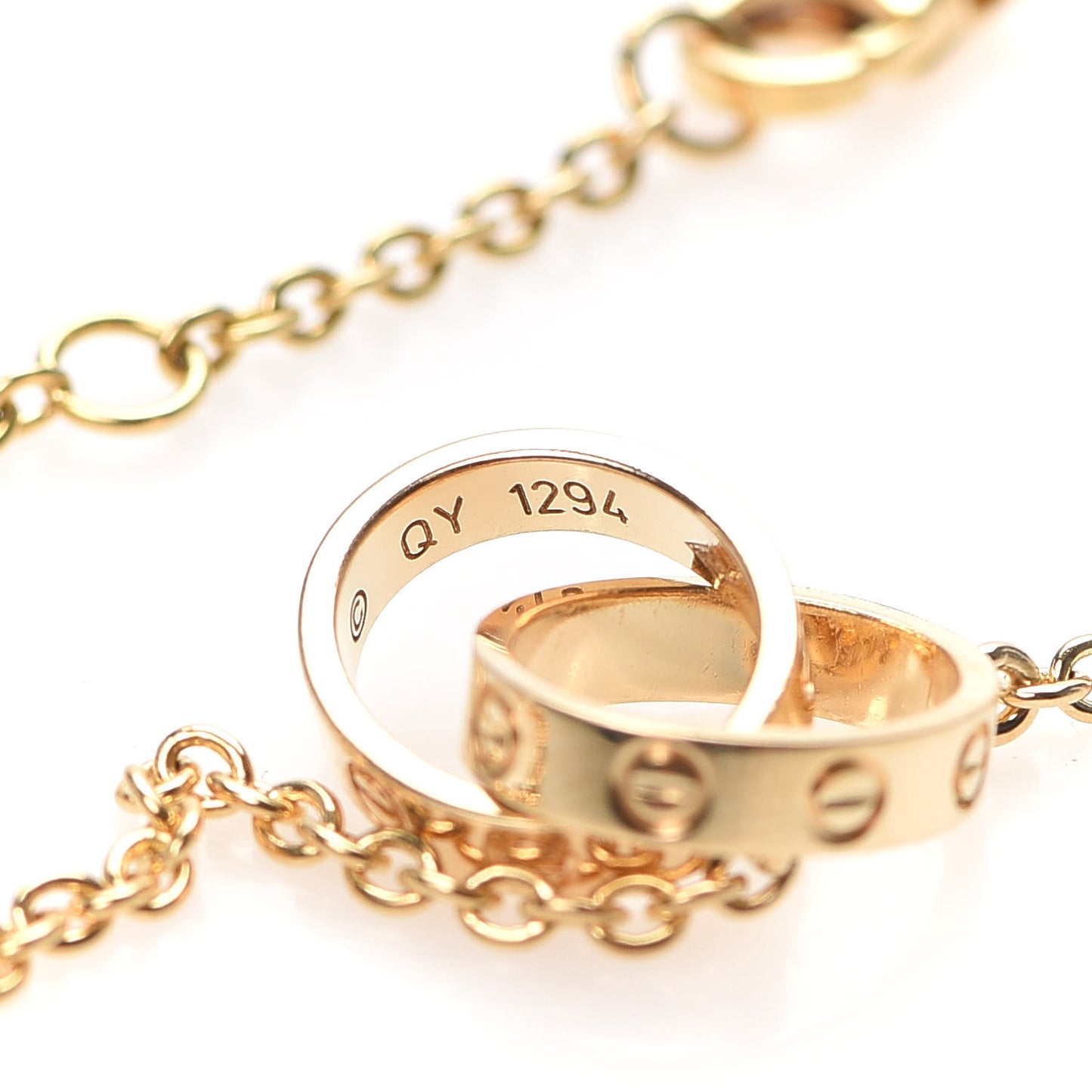 18K Yellow Gold Interlocking LOVE Bracelet