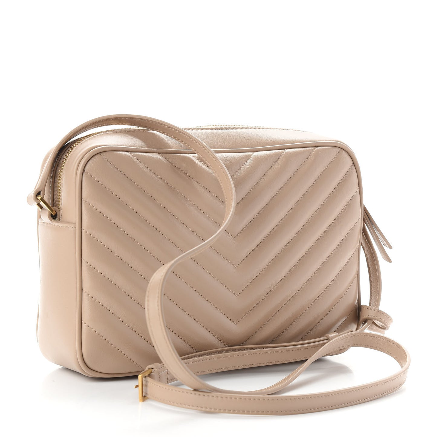 Calfskin Matelasse Monogram Lou Camera Bag Nude Powder