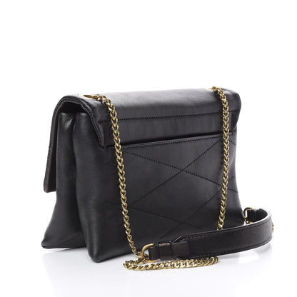 Lanvin Lambskin Quilted Mini Sugar Flap Shoulder Bag Black 2 of 11