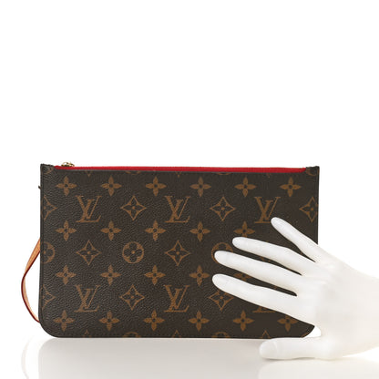 Louis Vuitton Monogram Neverfull MM GM Pochette Cherry 2 of 8