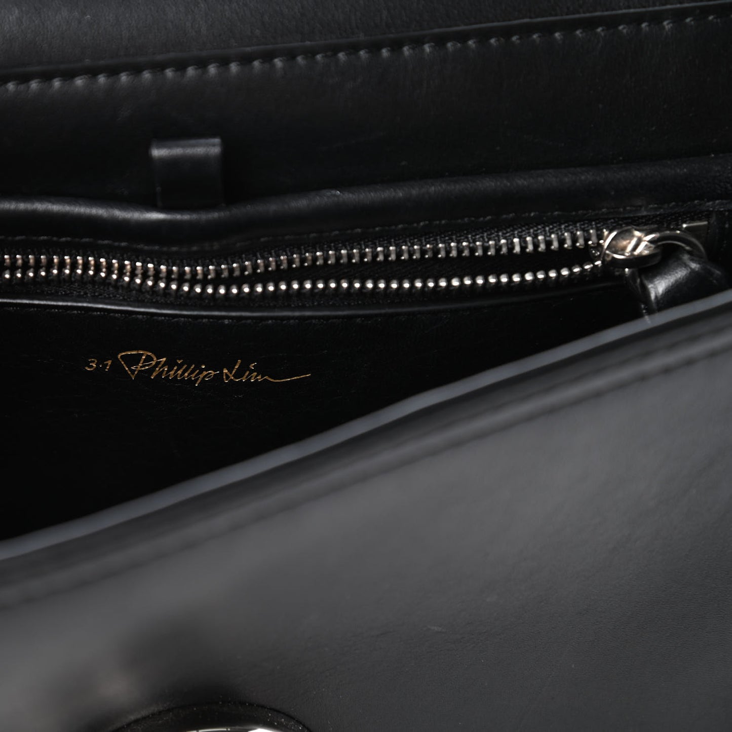 Calfskin Alix Saddle Crossbody Bag Black