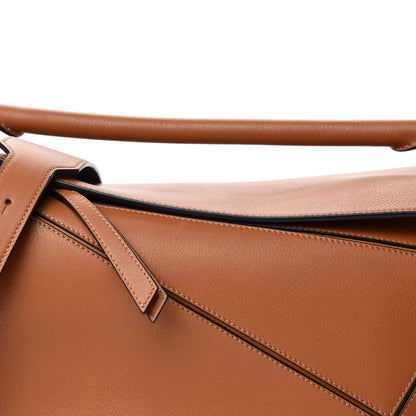 Loewe Calfskin Medium Puzzle Bag Tan 10 of 10