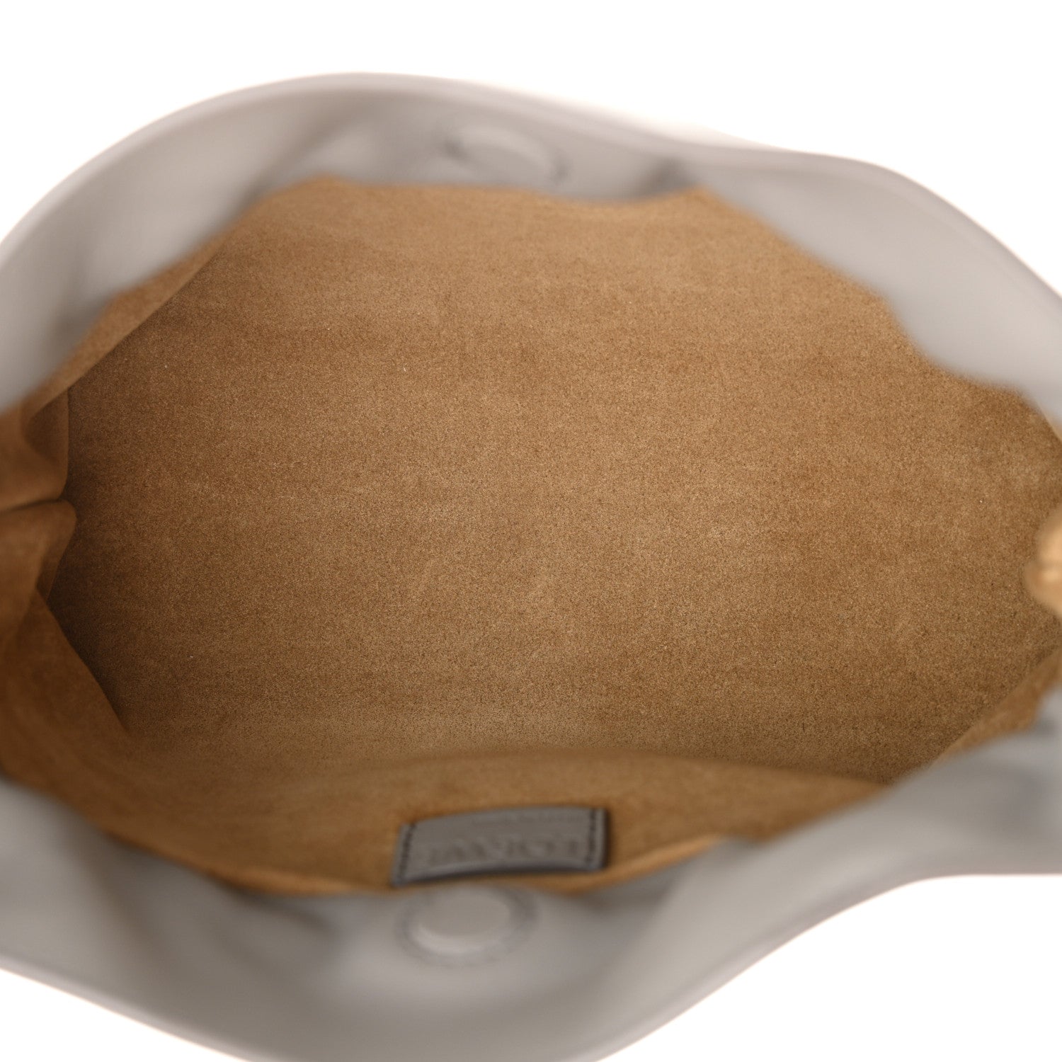 Loewe Calfskin Mini Flamenco Knot Clutch Pearl Grey 5 of 10