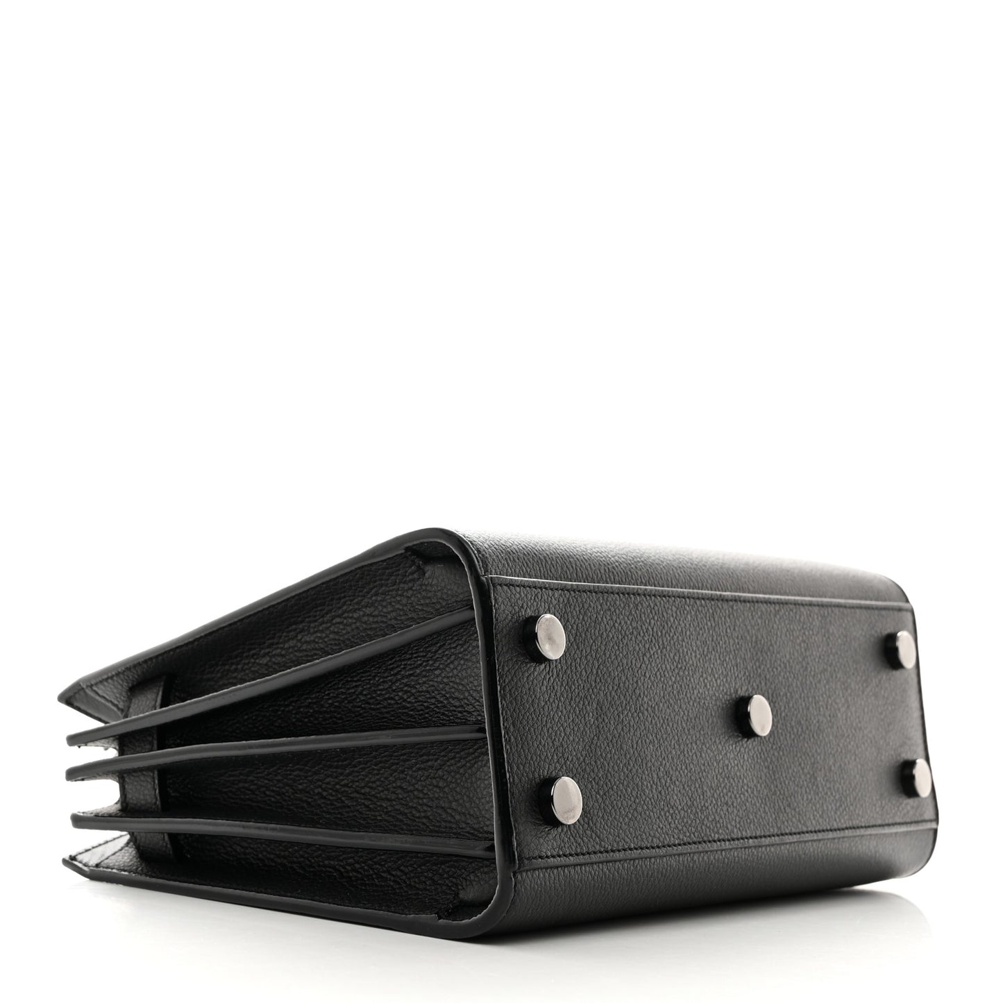 Grained Calfskin Nano Sac De Jour Black