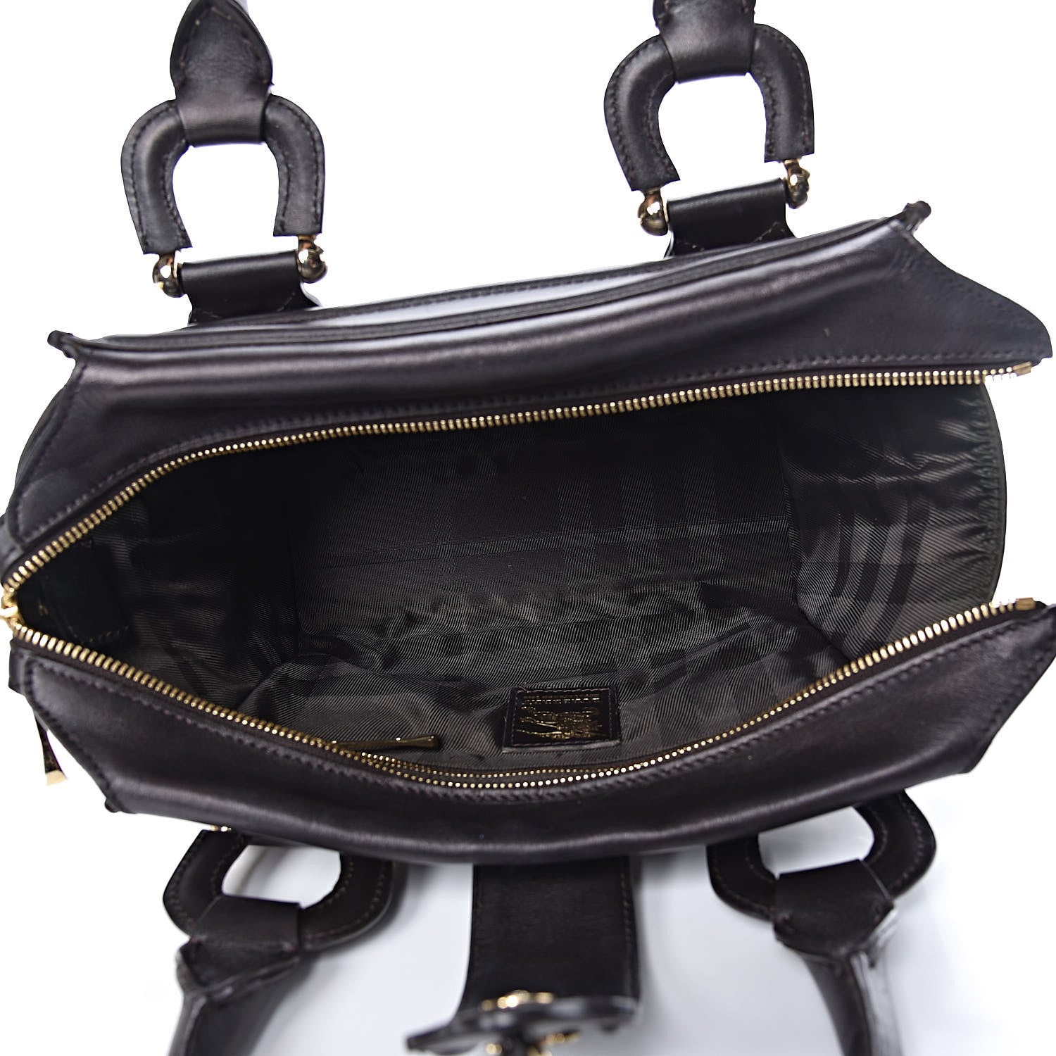 Burberry Calfskin Quilted Manor Tote Dark Brown 5 of 14
