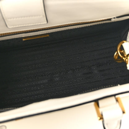 Prada Saffiano Soft Calfskin Zippered Tote  White 5 of 11
