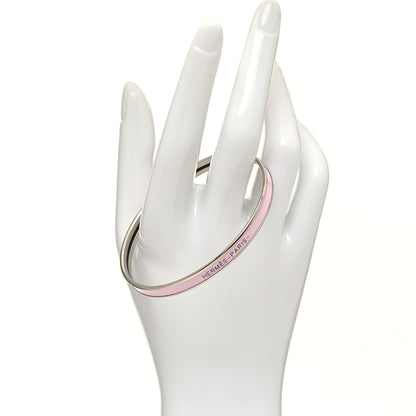 Hermes Enamel Uni Bangle 62 Rose Dragee 2 of 5