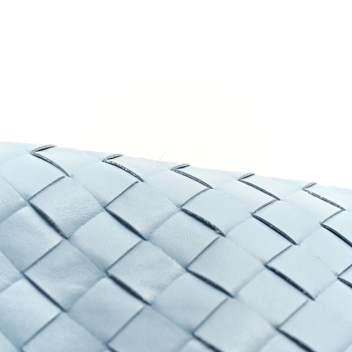 Calfskin Intrecciato Small Hop Ice