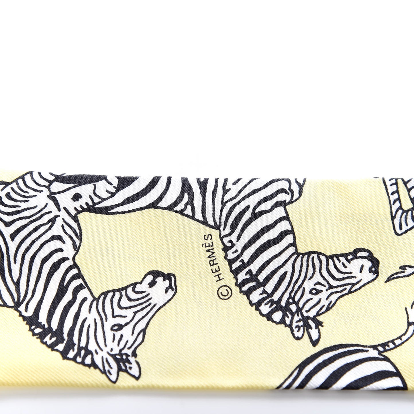Silk Les Zebres Twilly Jaune Soufre Black