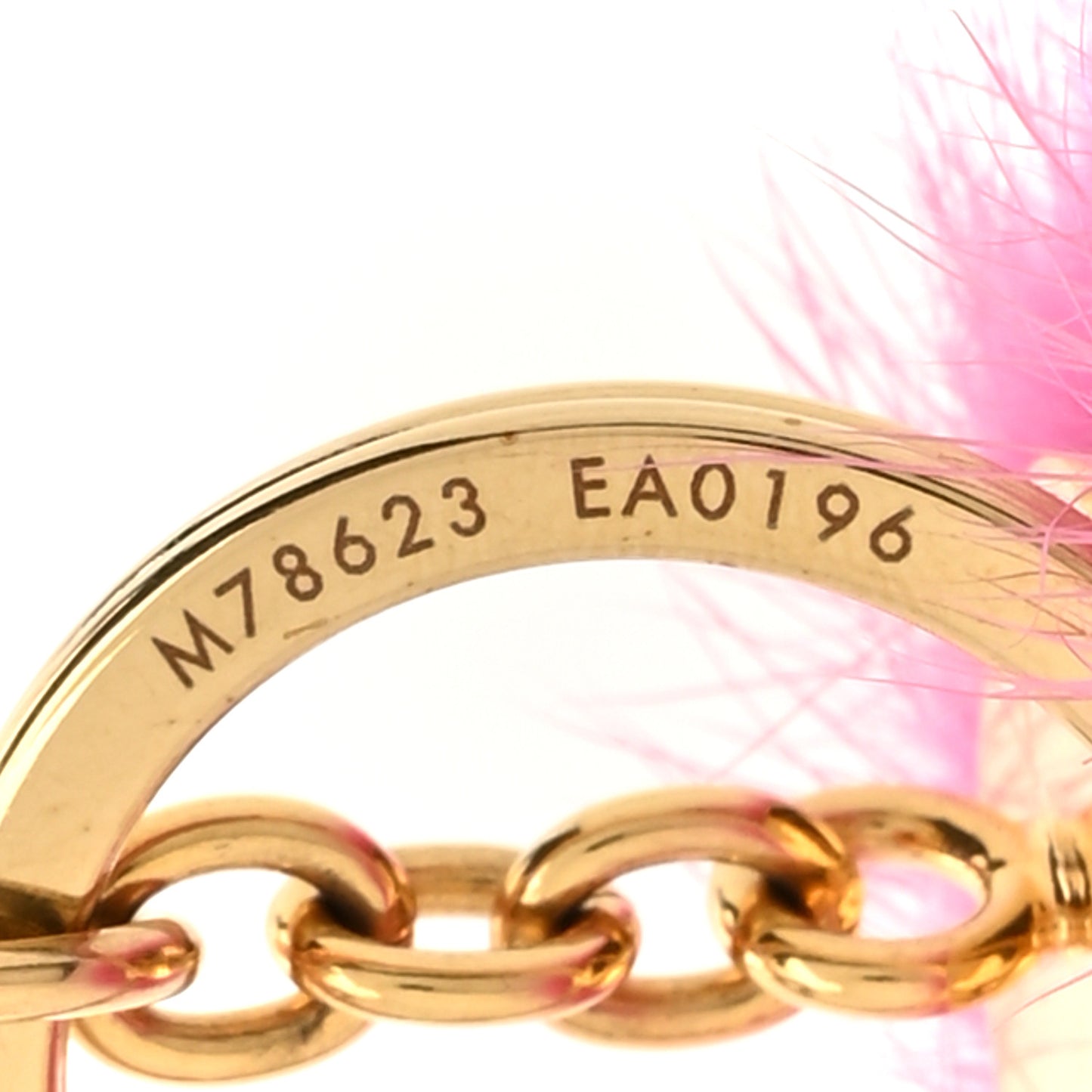 Mink Fluo Bubble Bag Charm Key Holder Pink