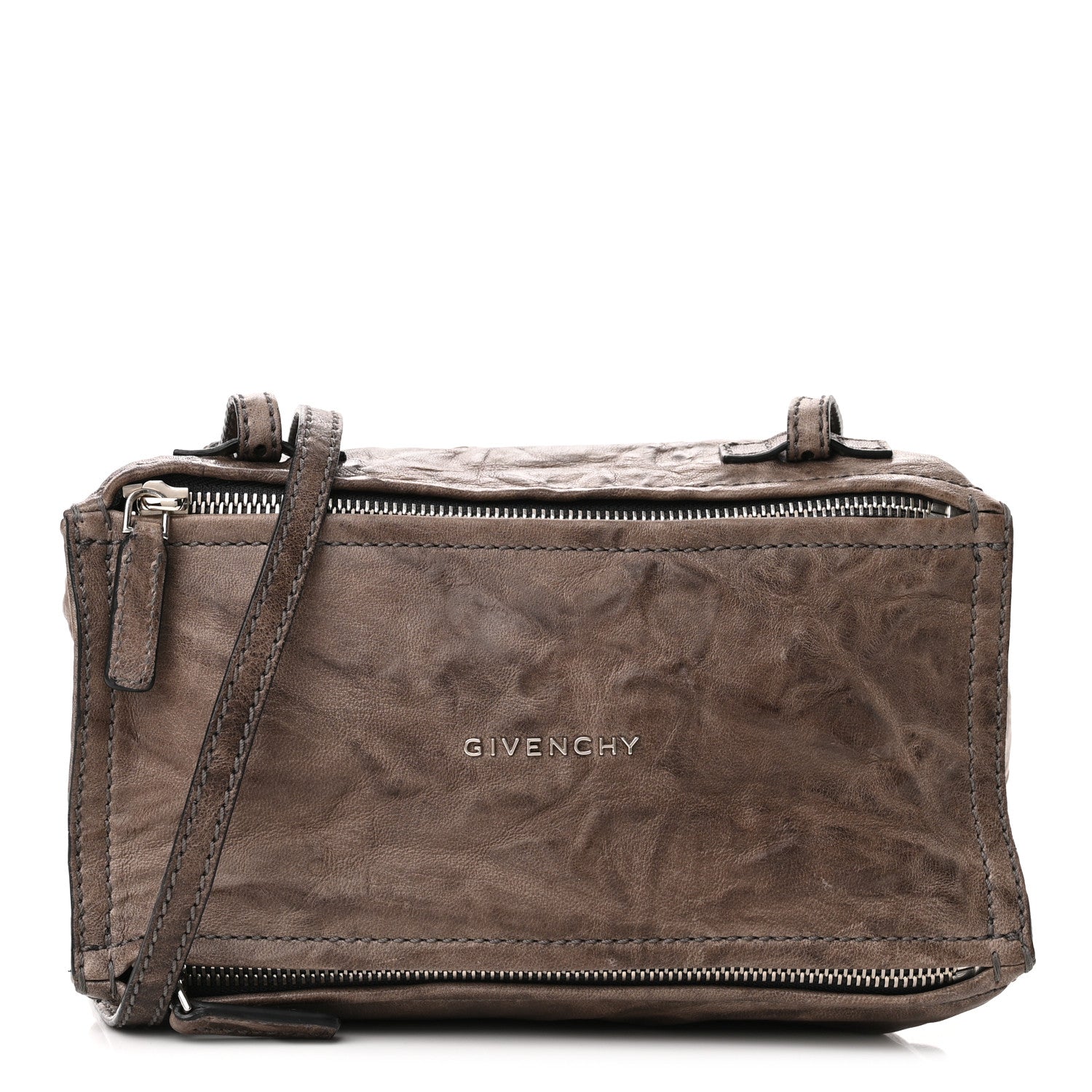 Givenchy Tumbled Sheepskin Mini Pandora Charcoal 1 of 15