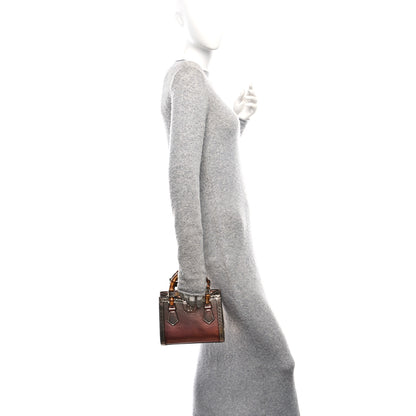 Gucci Metallic Lambskin Anaconda Snakeskin Mini Diana Tote Bag Rame 2 of 9
