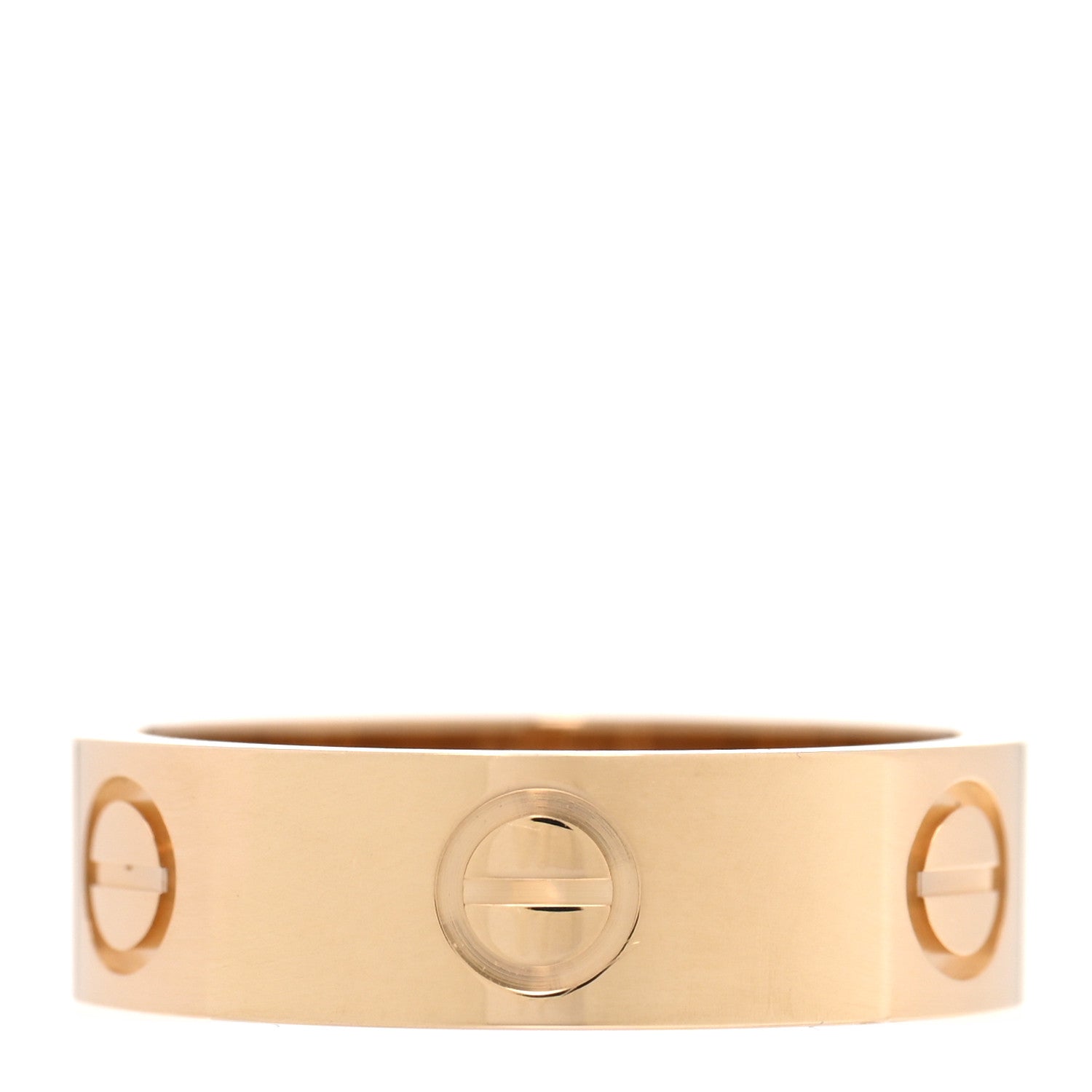 Cartier 18K Yellow Gold 5.5mm LOVE Ring 53 6.5 3 of 4
