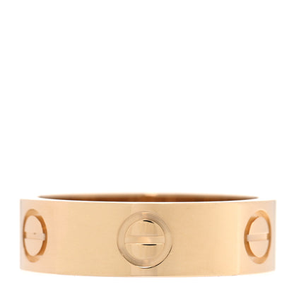 Cartier 18K Yellow Gold 5.5mm LOVE Ring 53 6.5 3 of 4