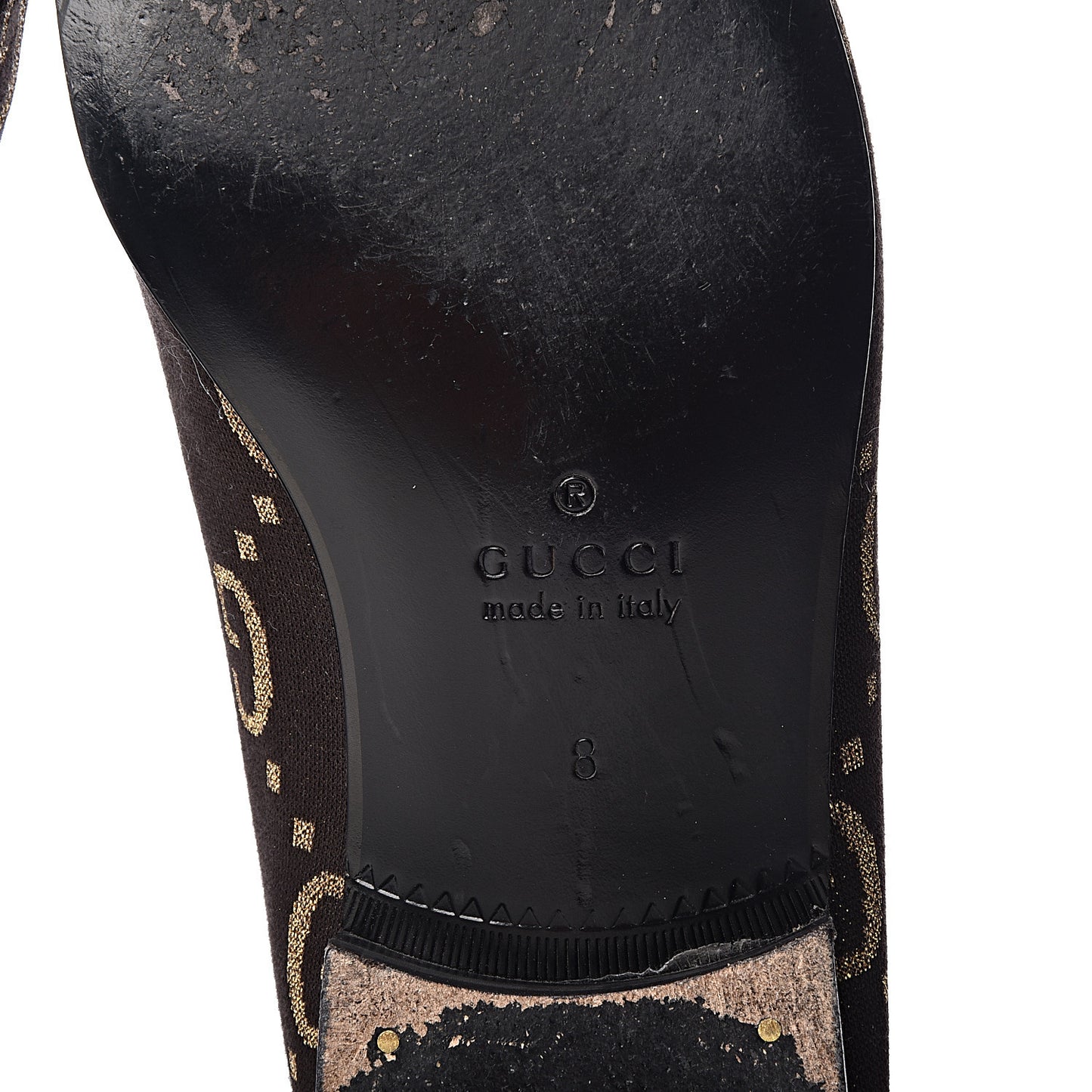Calfskin Canvas Mens Chambre des Squelettes Loafers 8 Brown Black
