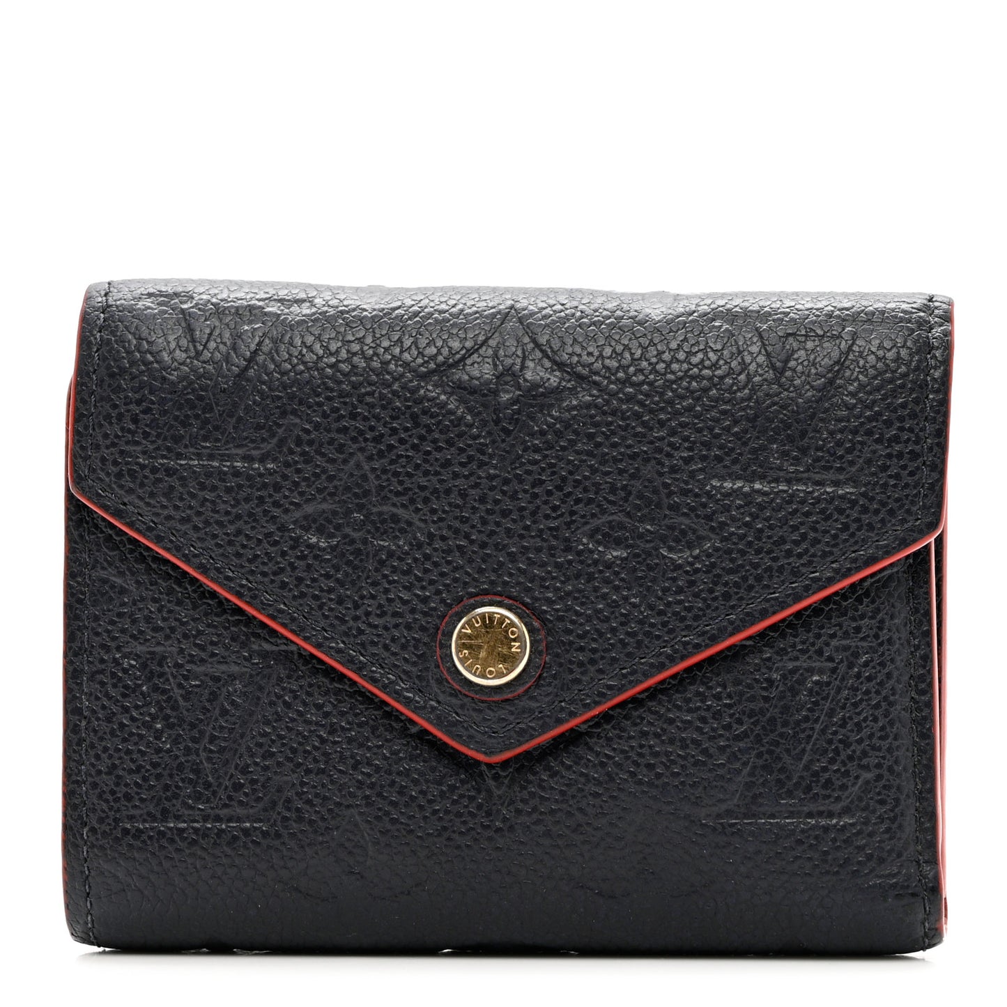 Empreinte Victorine Wallet Marine Rouge