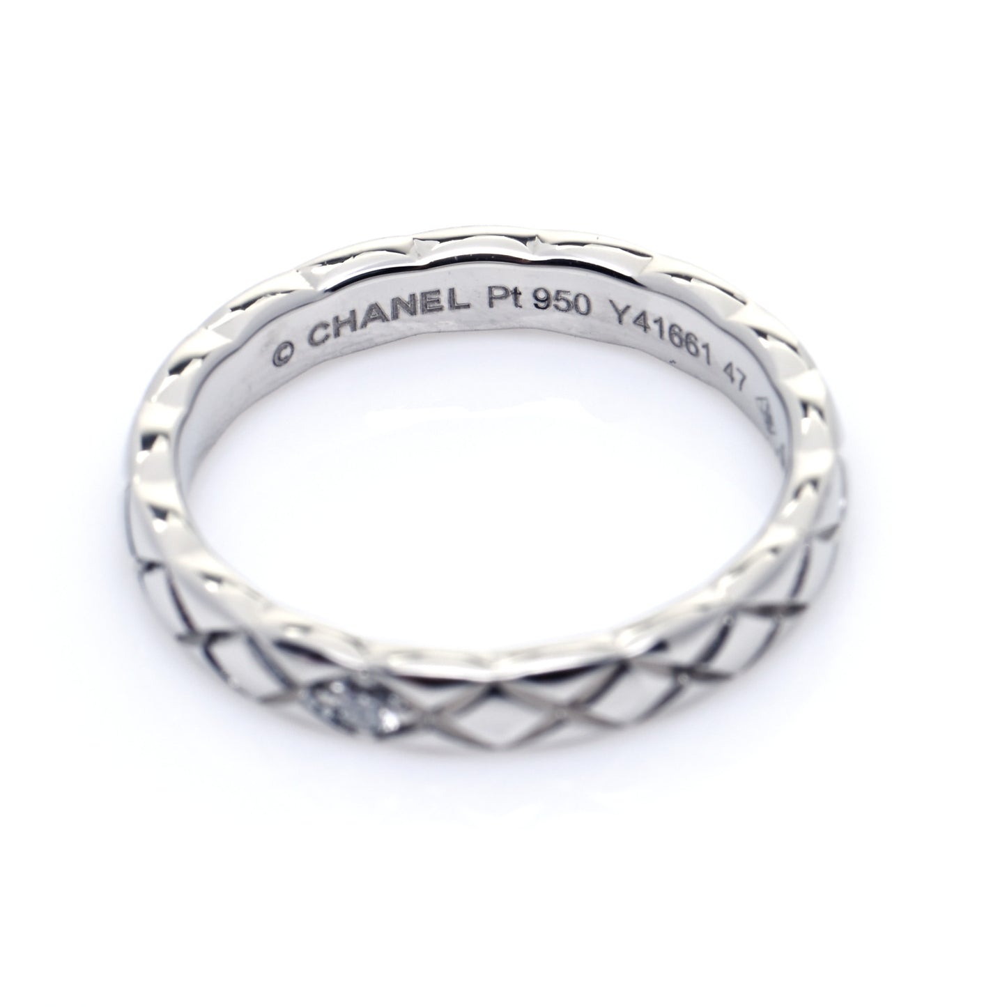 Platinum Diamond Mini Coco Crush Ring 47 4
