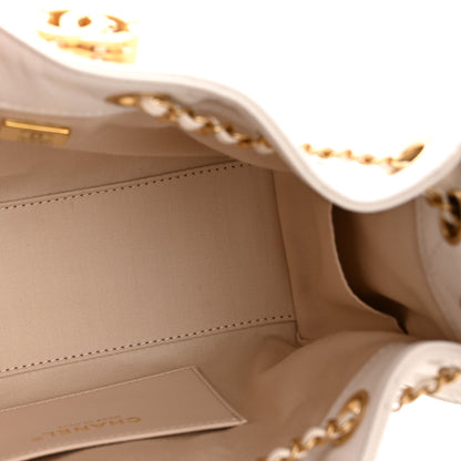 Chanel Caviar Quilted Mini Chanel 25 Handbag White 5 of 11