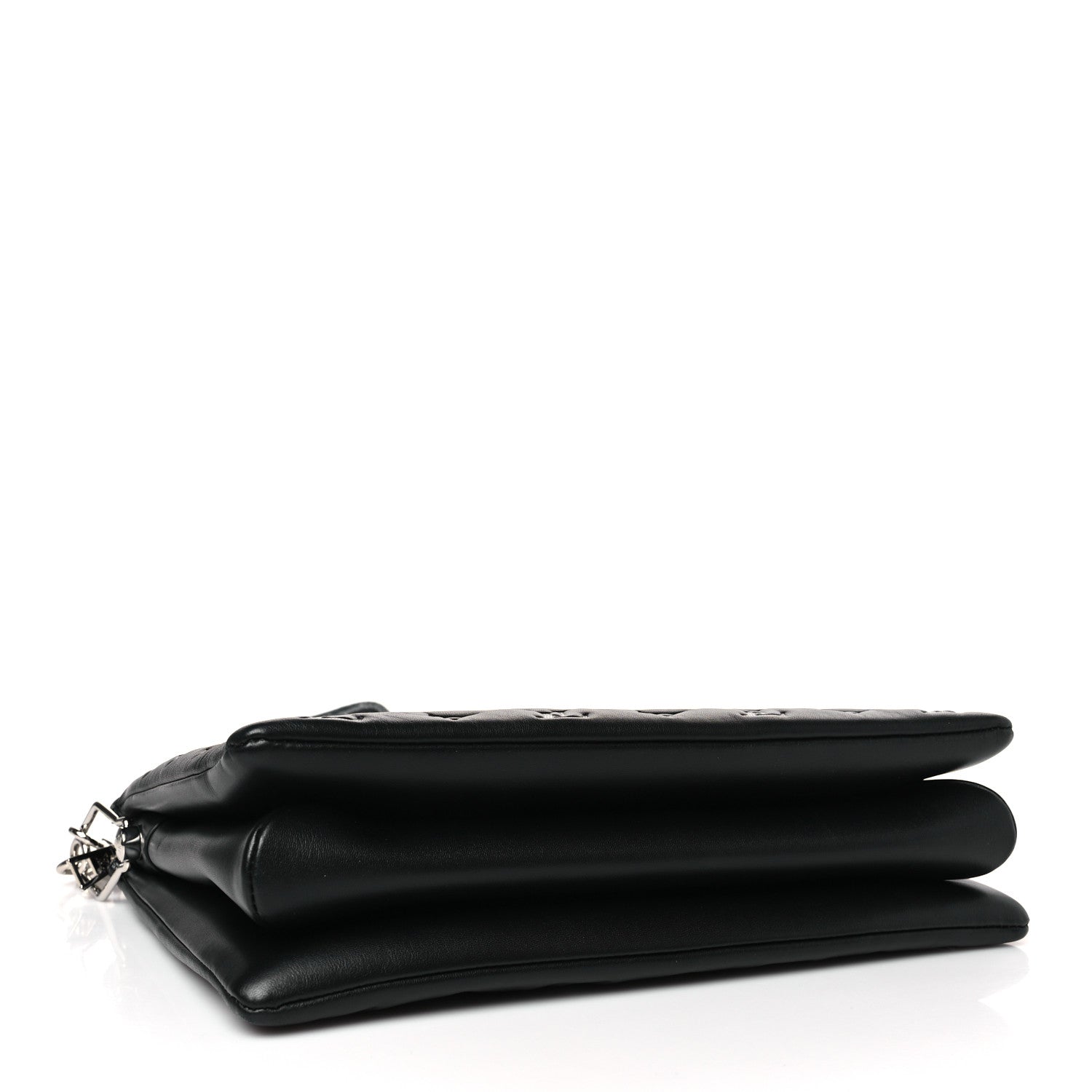 Louis Vuitton Lambskin Embossed Monogram Coussin MM Black Gray 4 of 8