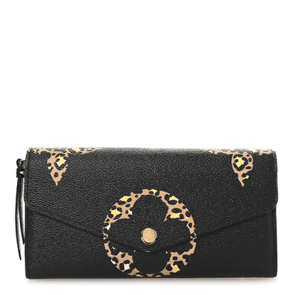 Louis Vuitton Monogram Giant Jungle Sarah Wallet Black 1 of 9