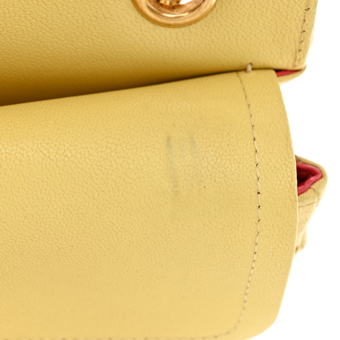 Sheepskin Chevron Quilted 2.55 Reissue 225 Flap Yellow