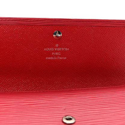 Louis Vuitton Epi Sarah Wallet Castillan Red 6 of 6