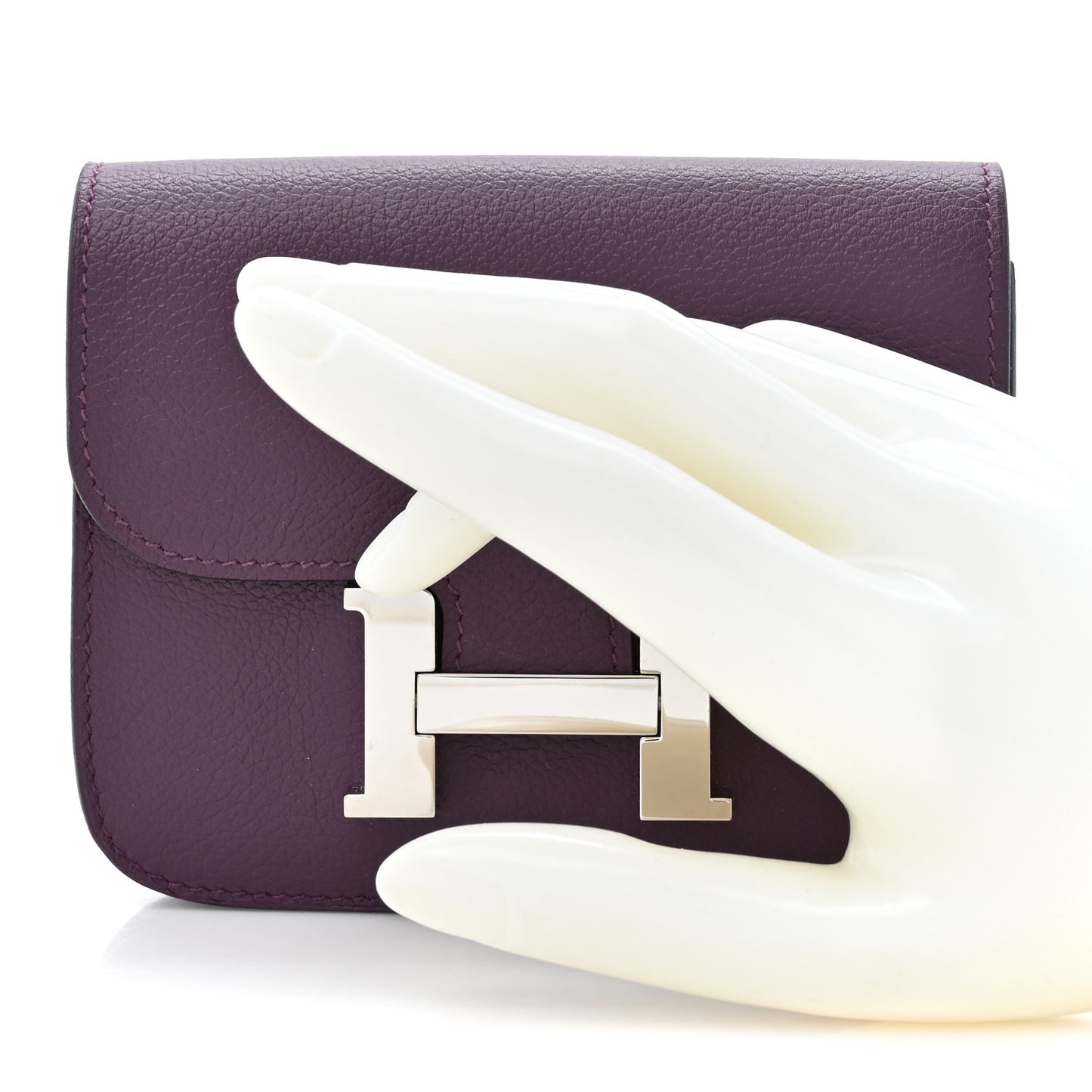 Evercolor Bi-Color Constance Slim Wallet Cassis Bleu Royale