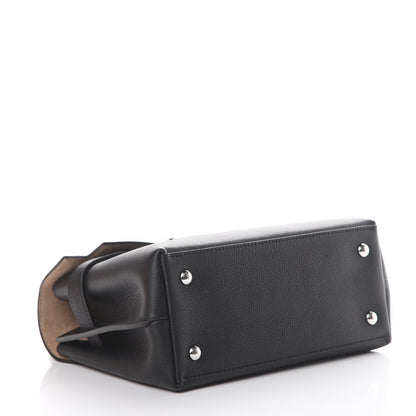 Louis Vuitton Calfskin Lockme Ever BB Black 3 of 10
