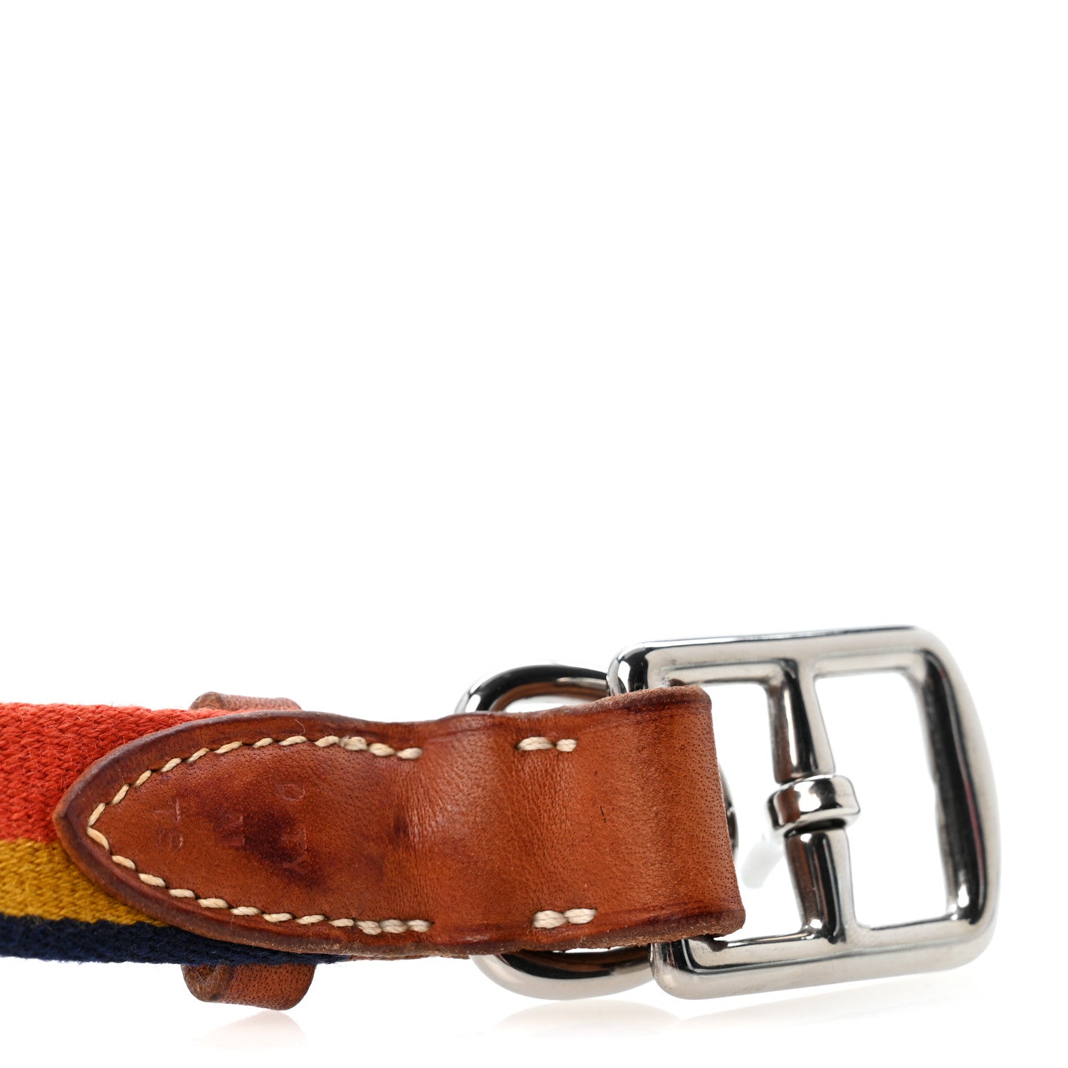 Hermes Toile Natural Bridle Robocar II Dog Collar S Dark Irish 6 of 7
