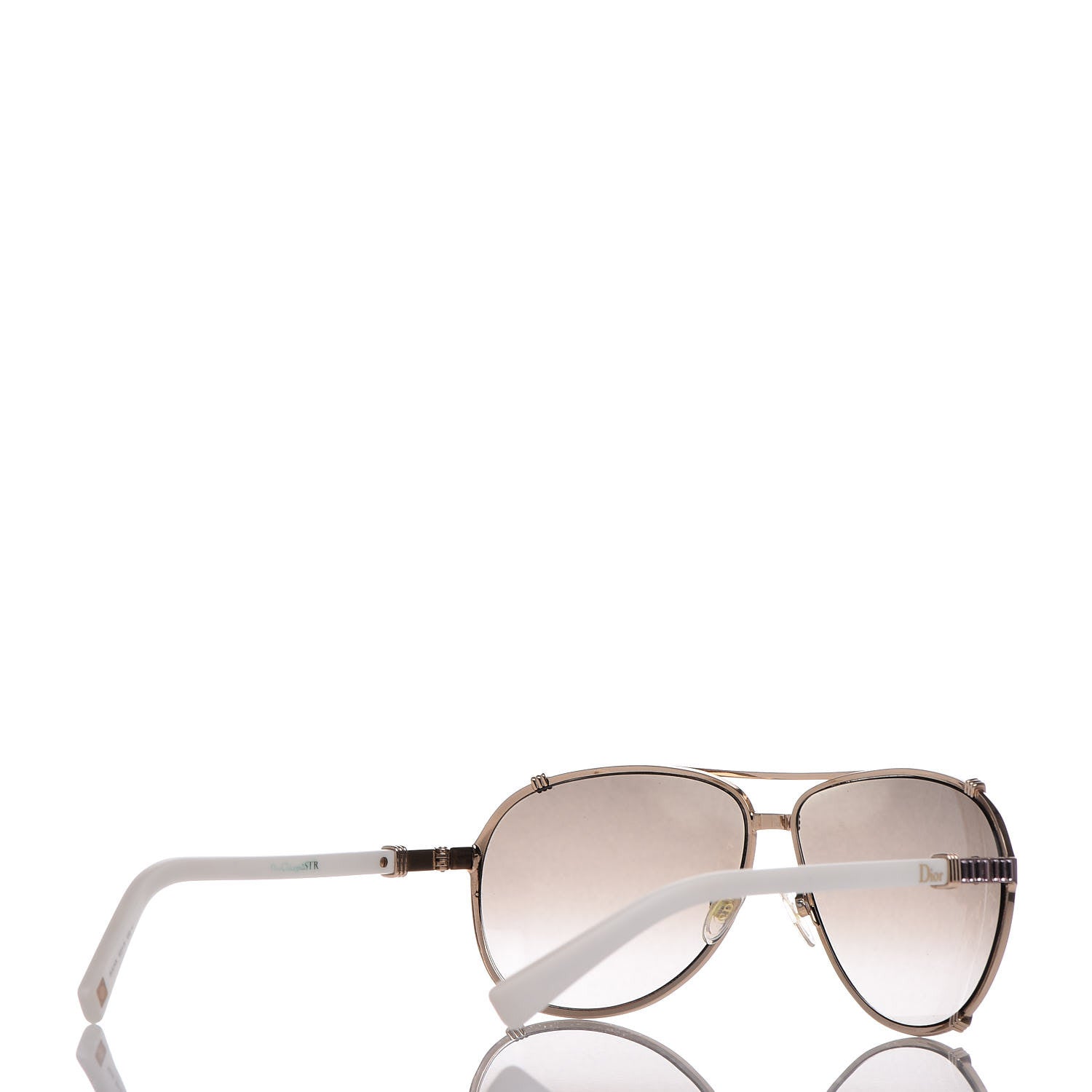 Christian Dior Chicago 2 Aviator Sunglasses White 4 of 12