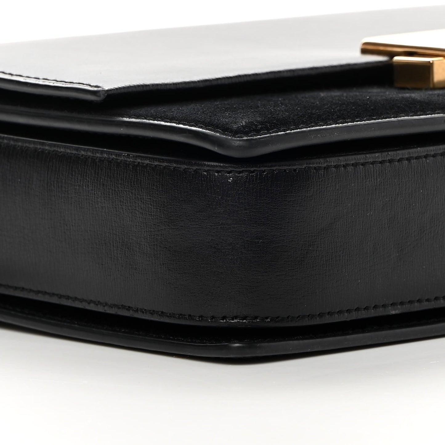 Smooth Calfskin Suede Medium Bellechasse Black