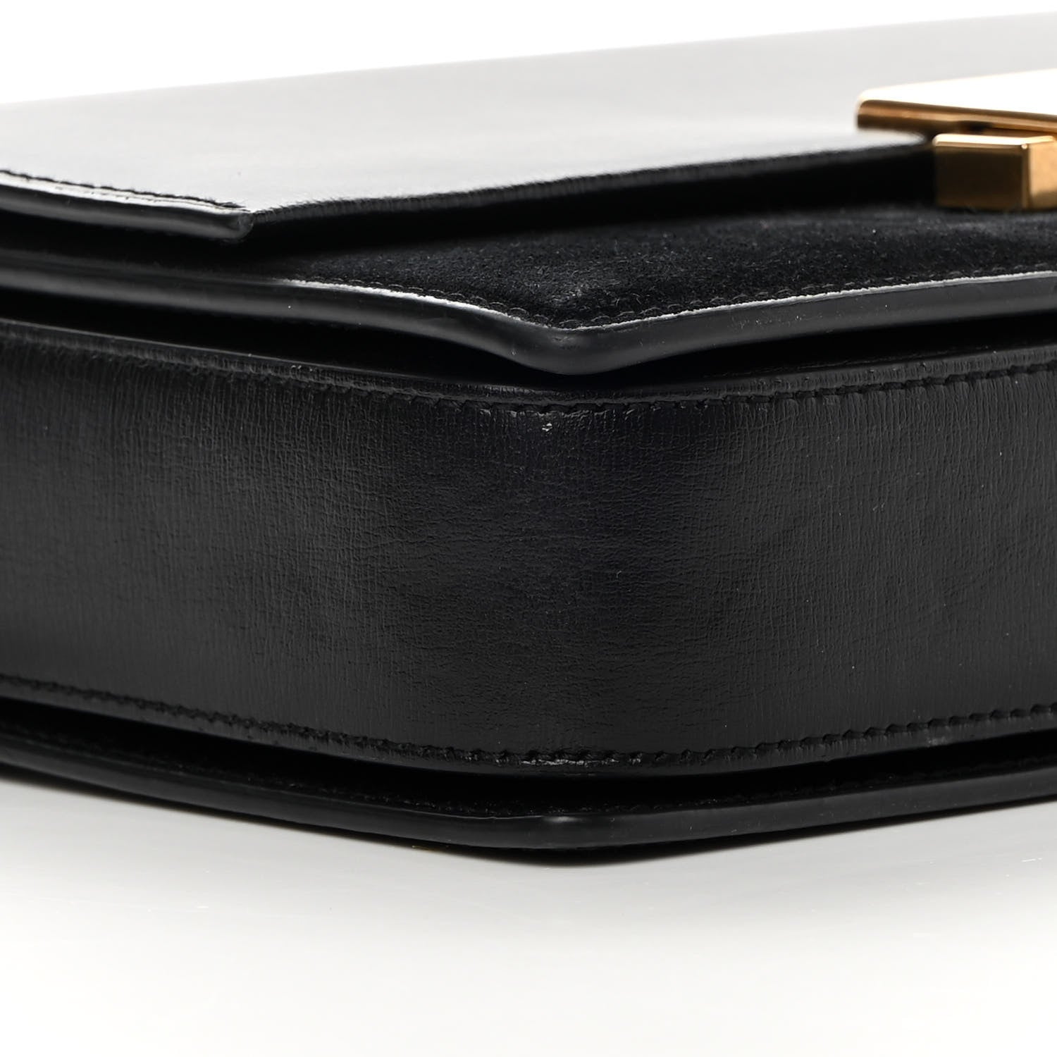 Saint Laurent Smooth Calfskin Suede Medium Bellechasse Black 9 of 14