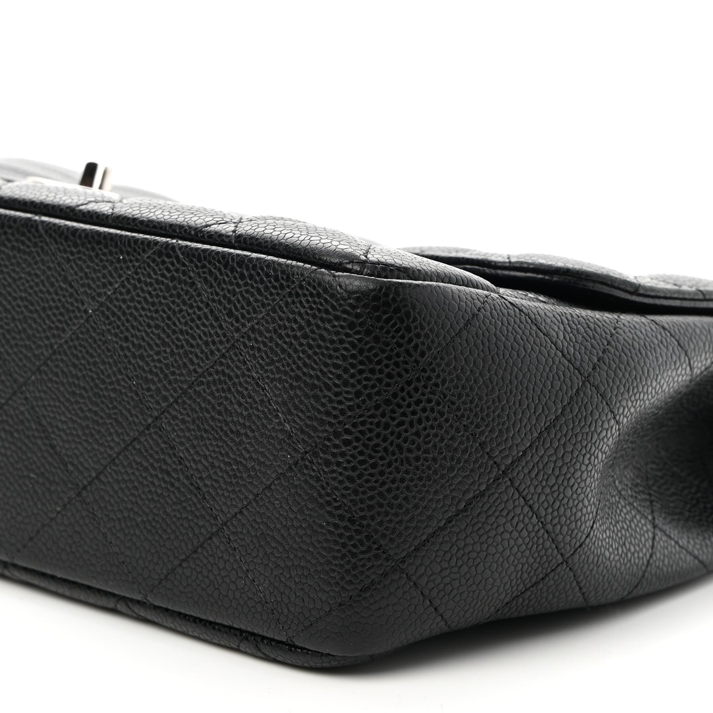 Caviar Quilted Jumbo Single Flap Black