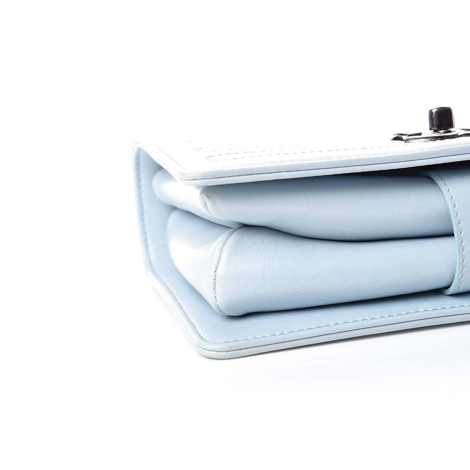 Chanel Calfskin Quilted Small Korean Garden Flap Light Blue 5 of 10
