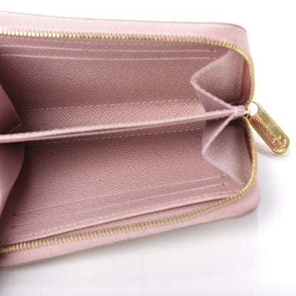Louis Vuitton Damier Azur Zippy Coin Purse Rose Ballerine 5 of 8