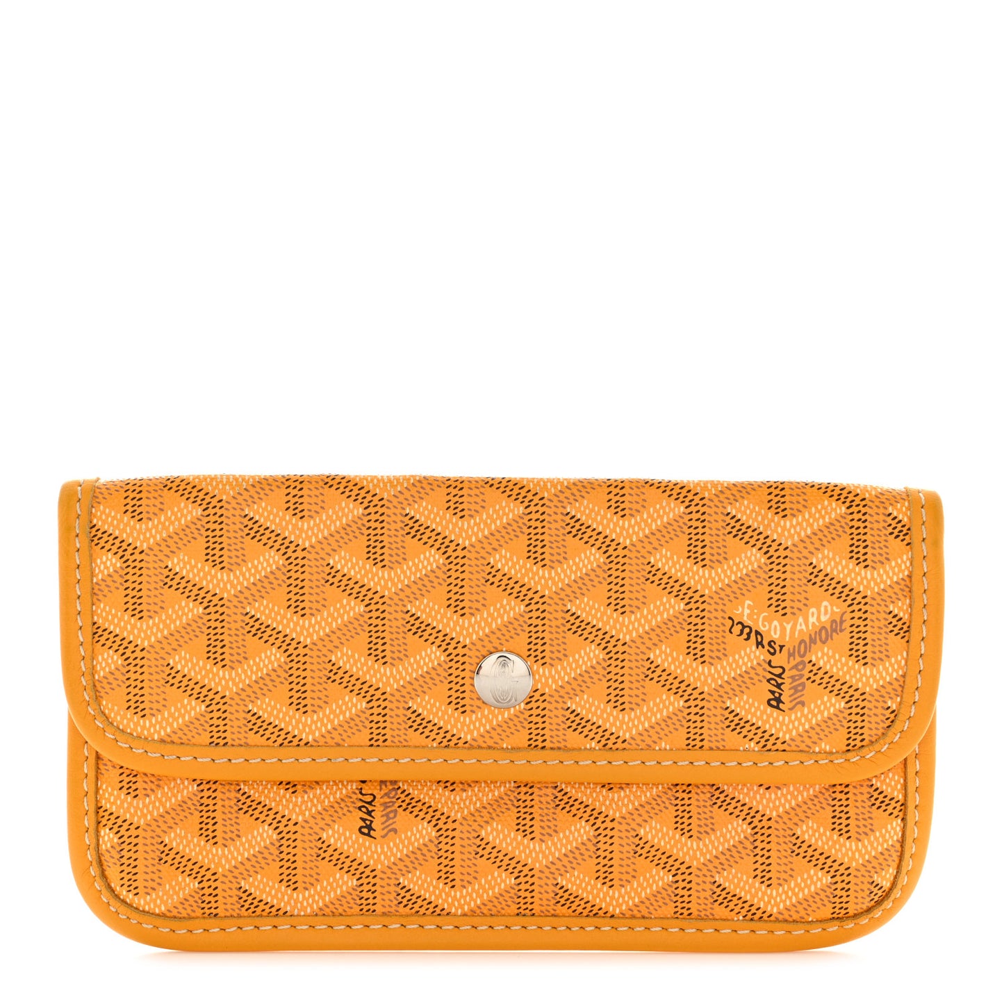 Goyardine Pouch Yellow