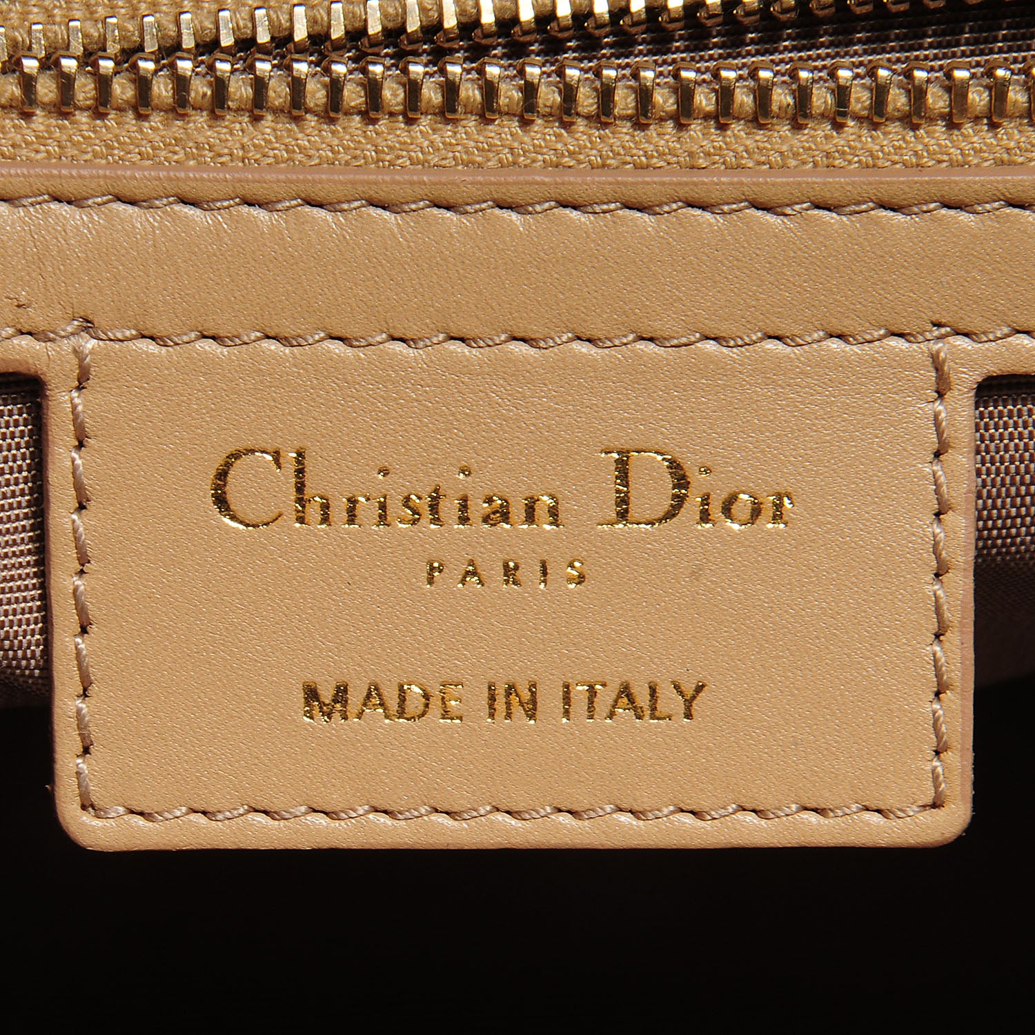Christian Dior Coated Canvas Cannage Small Panarea Tote Beige 7 of 9
