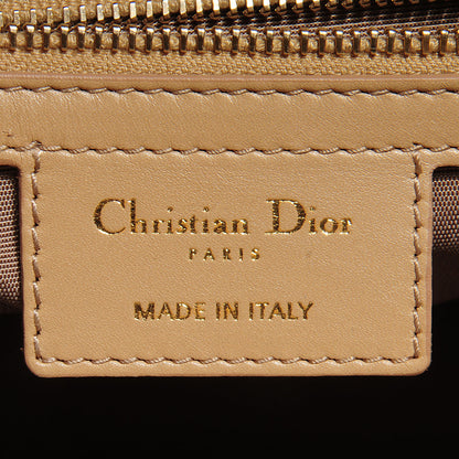 Christian Dior Coated Canvas Cannage Small Panarea Tote Beige 7 of 9