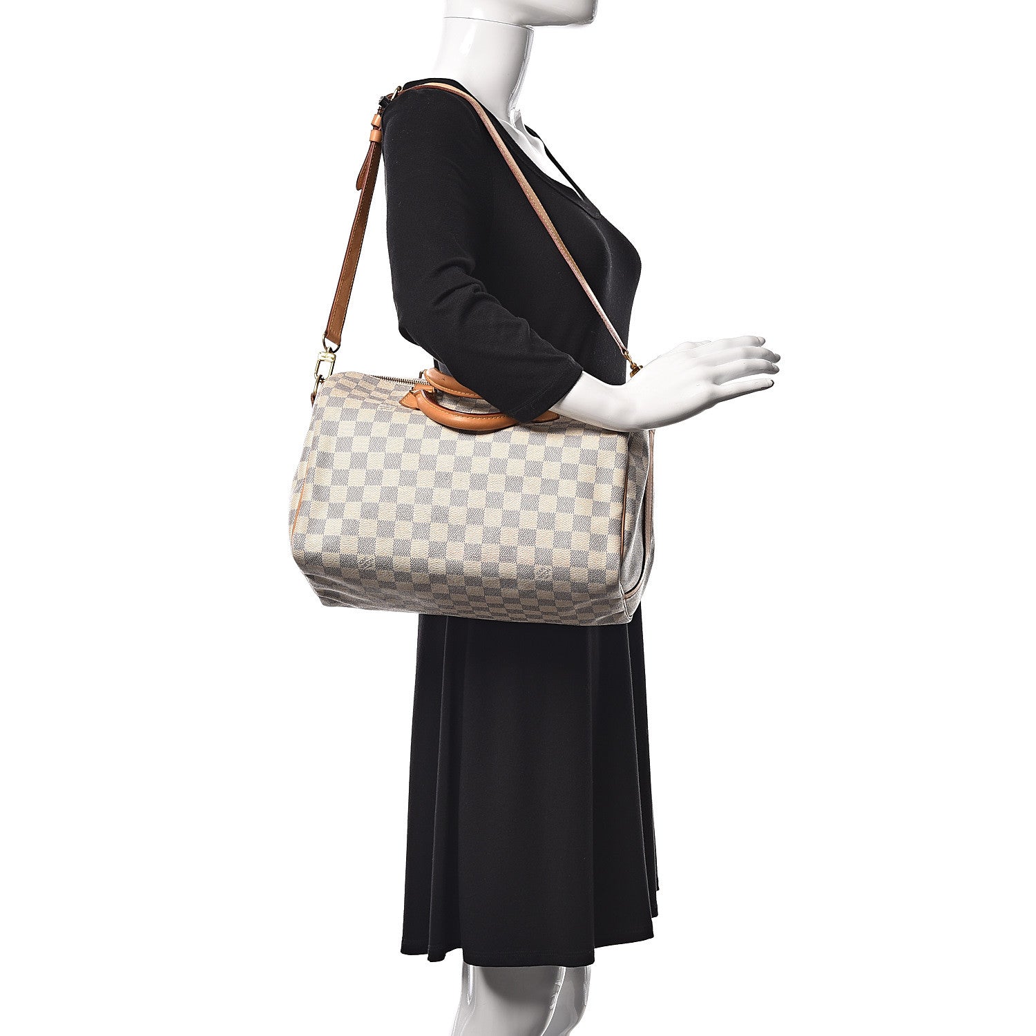 Louis Vuitton Damier Azur Speedy Bandouliere 30 2 of 29