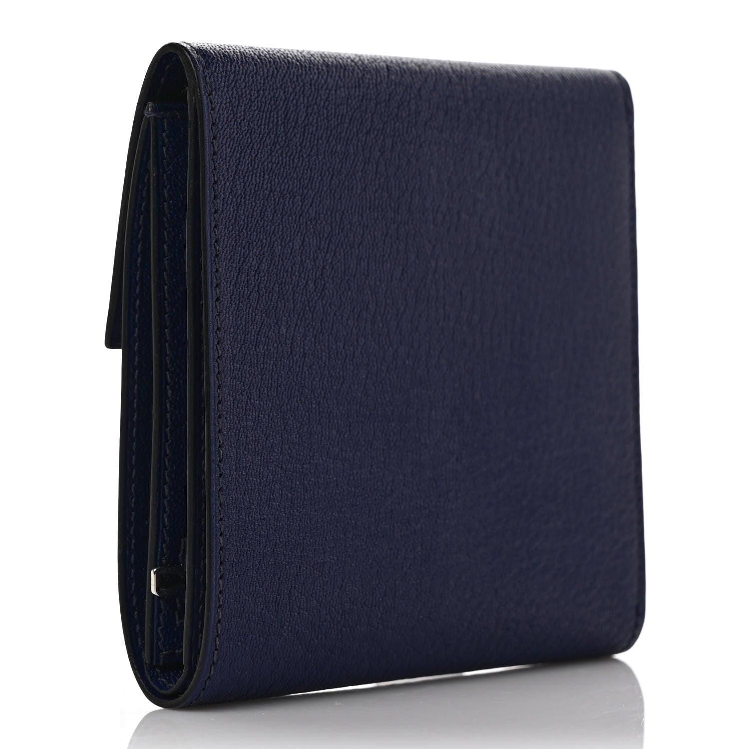 Hermes Chevre Mysore Clic 12 Wallet Bleu Electrique 3 of 8