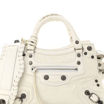 Balenciaga Agneau Arena Neo Cagole Handbag XS Optic White 9 of 14