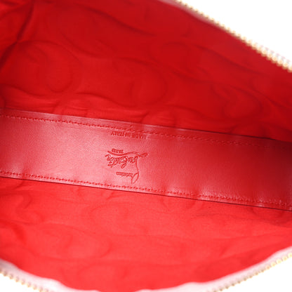 Christian Louboutin Calfskin Embossed Loubila Shoulder Bag White 5 of 8