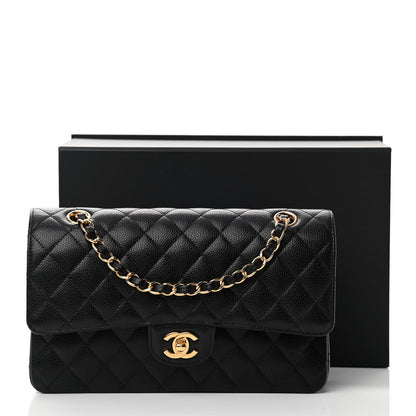 Chanel Caviar Quilted Medium Double Flap Black 14 of 14