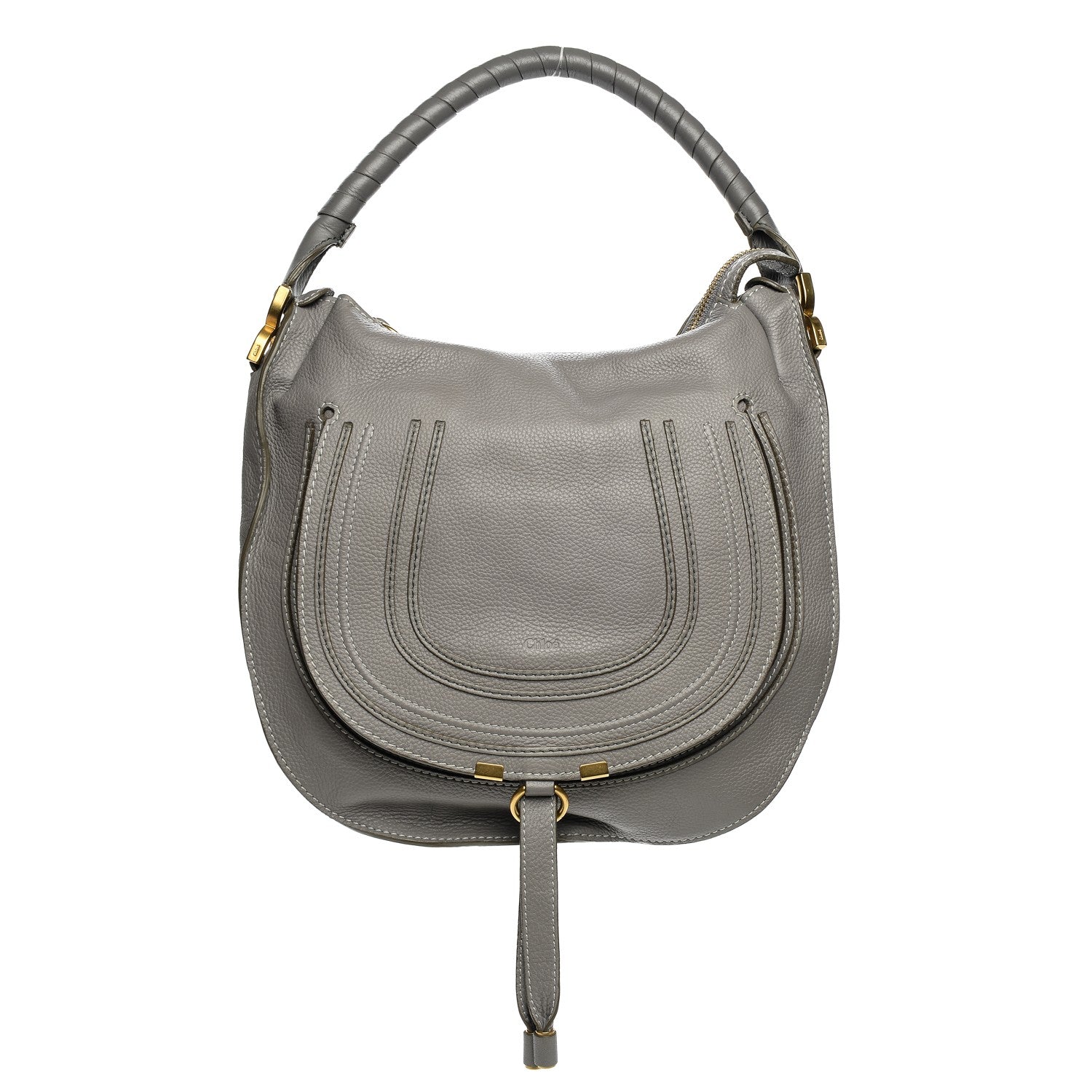 Chloe Calfskin Medium Marcie Hobo Cashmere Grey 1 of 7