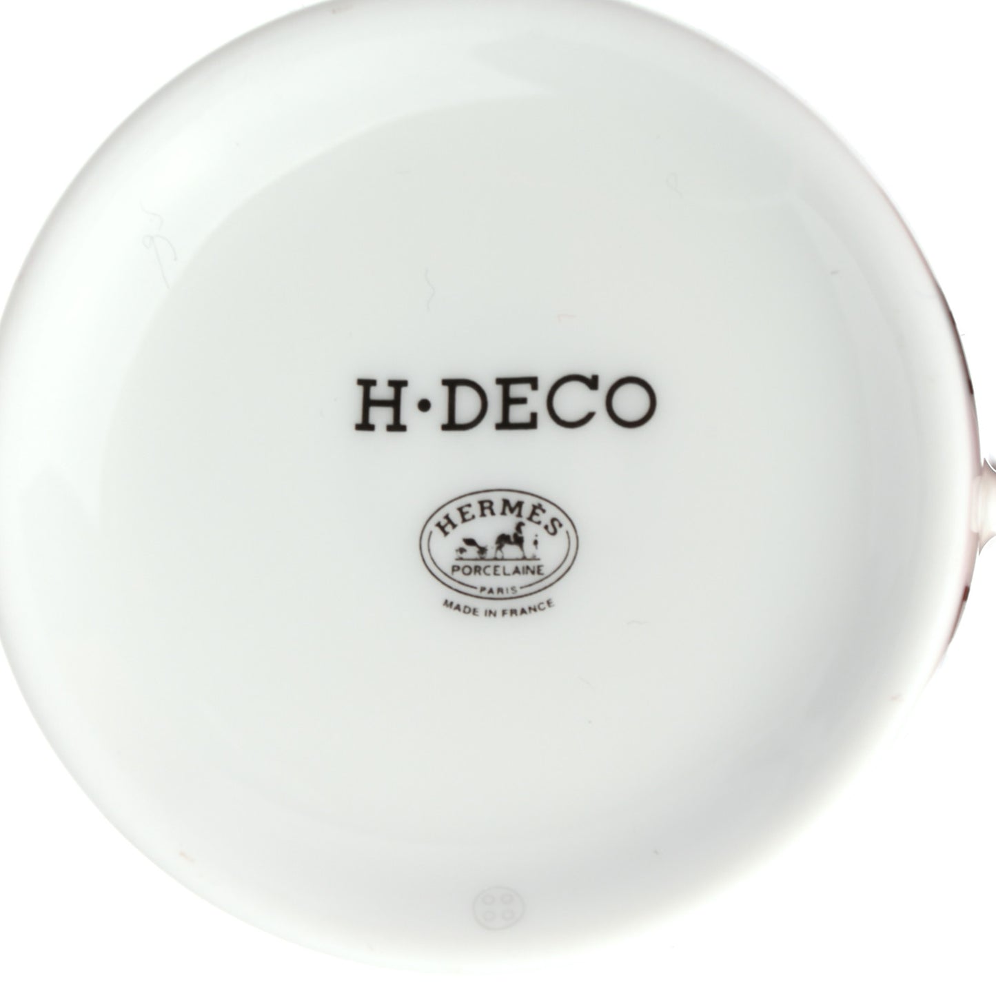 Porcelain H Deco Coffee Cup And Saucer Set Of 2 Black