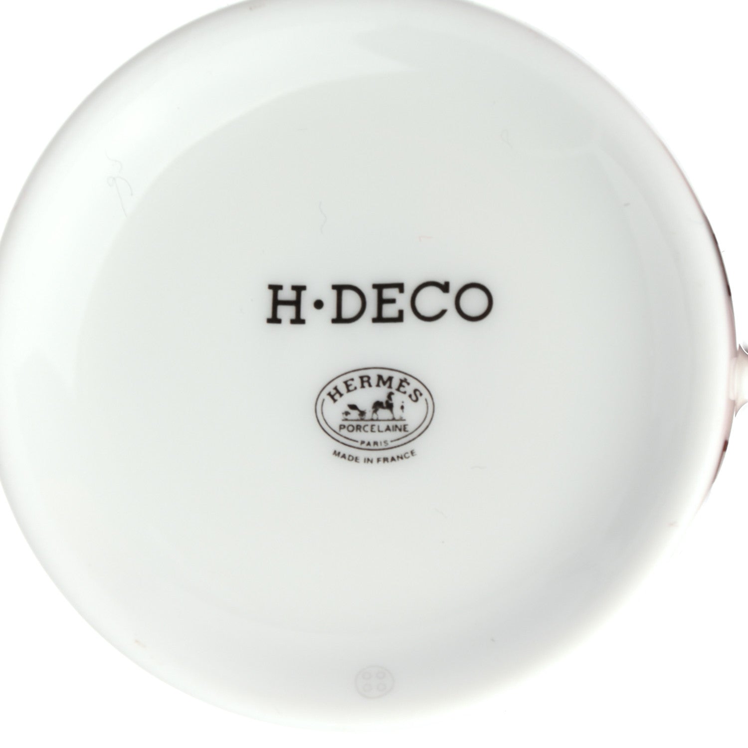 Hermes Porcelain H Deco Coffee Cup And Saucer Set Of 2 Black 8 of 9