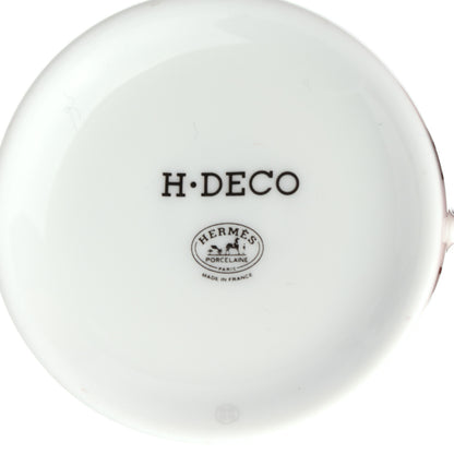 Hermes Porcelain H Deco Coffee Cup And Saucer Set Of 2 Black 8 of 9